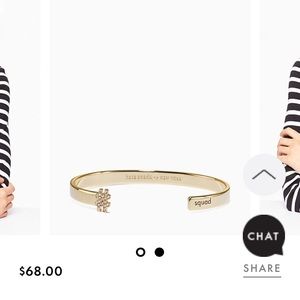 Kate Spade “hashtag squad” bangle